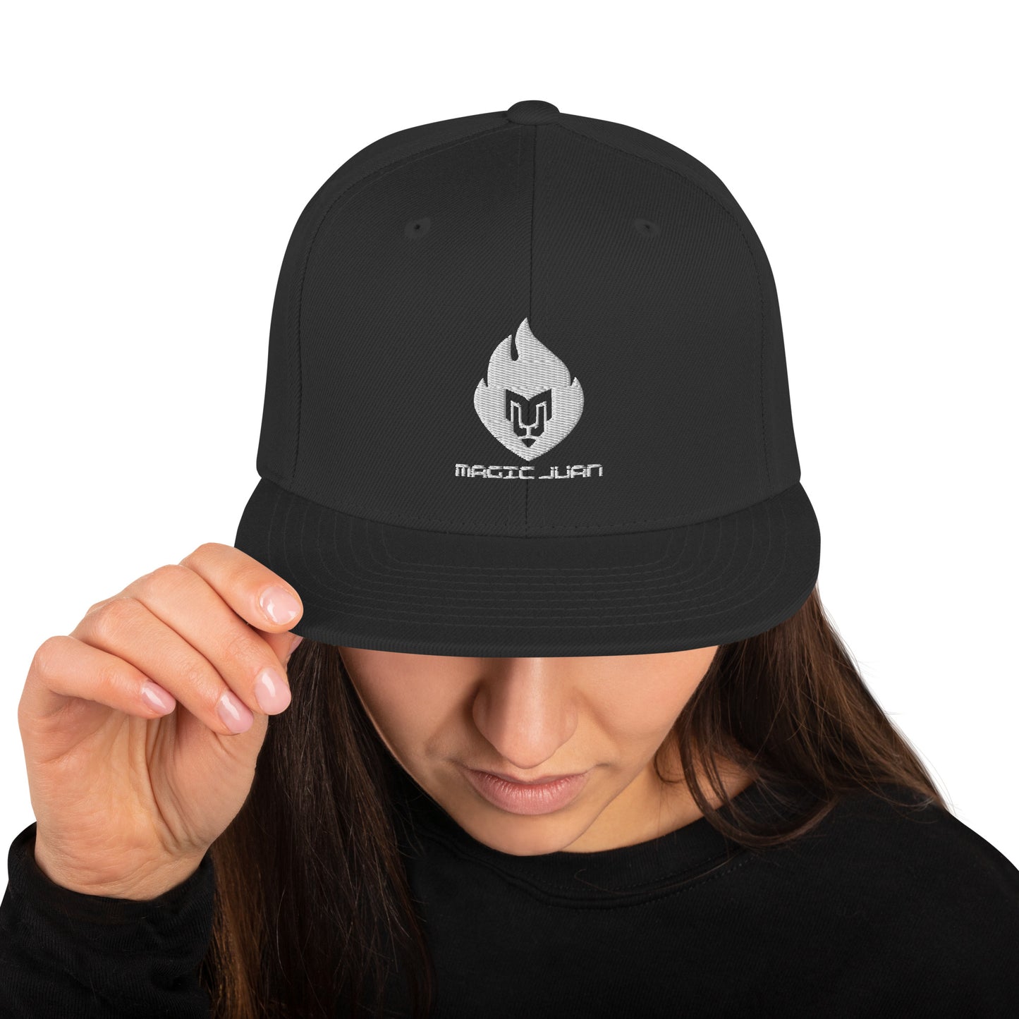 MJ Fire Logo 2 Tone Snapback Cap