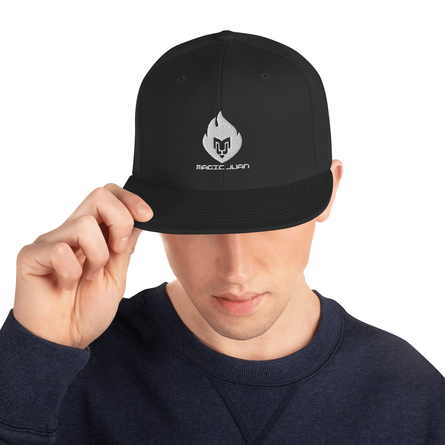 MJ Fire Logo 2 Tone Snapback Cap